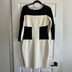 NWOT Elegant Black and White Dress
